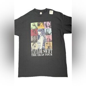 New Taylor Swift Eras Tour Graphic Black T-shirt Unisex Medium